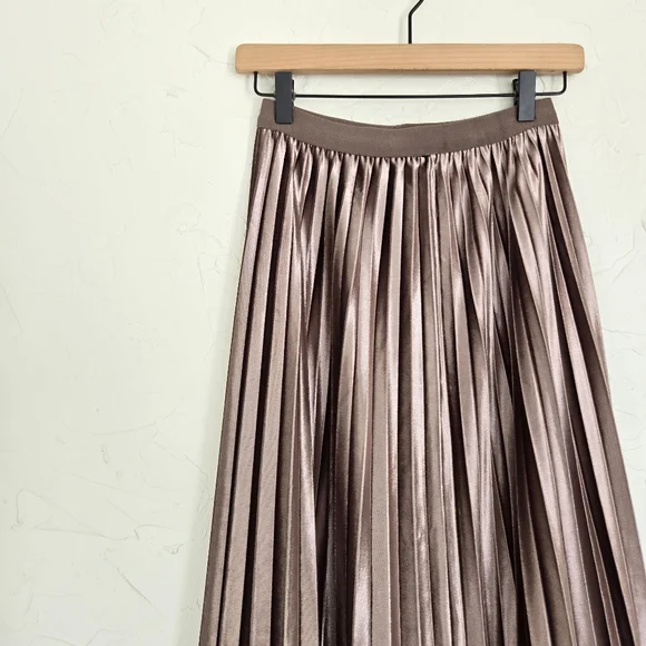 Pleated Velvet Lace Reversible Skirt - Picture 3 of 7